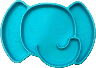 Image de Assiette antidérapante bébé éléphant
