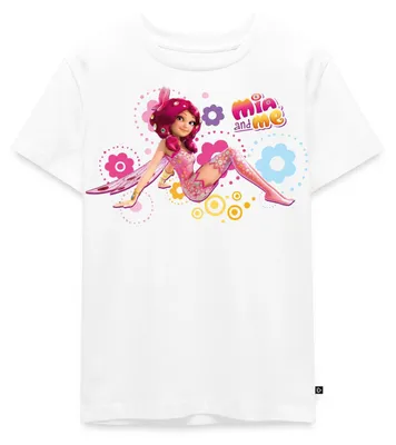 Produktbild von Spreadshirt Mia and Me Elfe Mia Sitzt In Blumen Kinder Premium T-Shirt, 98/104 (2 Jahre), Weiß