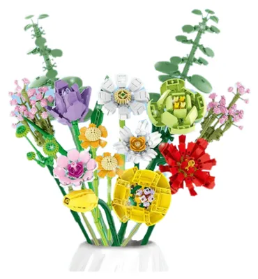 Immagine prodotto di Blocchi da costruzione Bouquet decorativo di fiori colorati 854 pz.