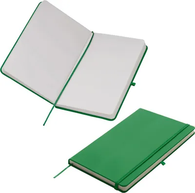 Produktbild von Notizbuch / DIN A5 / 160 S. / blanko / samtweiches PolyurethanHardcover / Farbe: grün