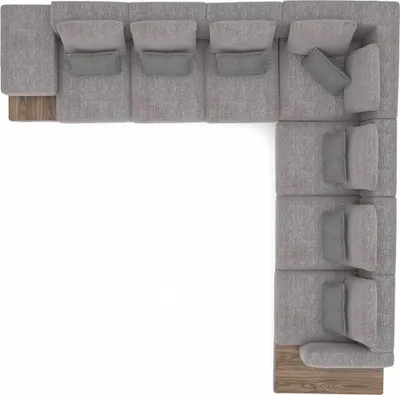Produktbild von Grau Sofa Couch L-Form Designer Textil Möbel Polstersofa Wohnzimmer Neu