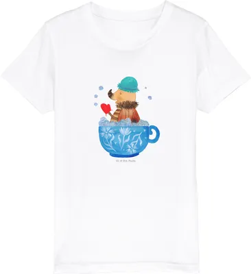 Produktbild von Mr. & Mrs. Panda Kleinkinder T-Shirt Nachtfalter Schaumbad 5-6 Jahre (110/116) - Weiß - Geschenk, Mädchen, WC, Baden, Jungen, Zeitmanagement, Tasse, Badezimmer, Teenager