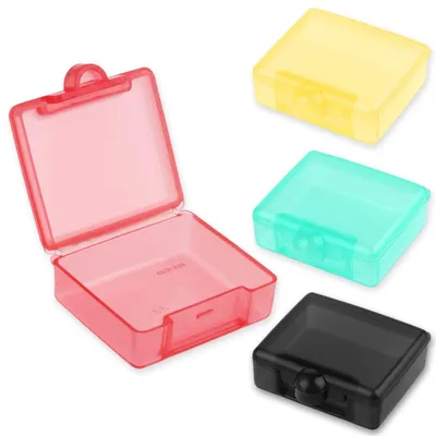 Zdjęcie produktu dla Pudełko na tabletki, 4 sztuki, mini organizer do podróży, pojemnik tygodniowy, pojemnik na leki i witaminy, idealny na wyprawy i camping