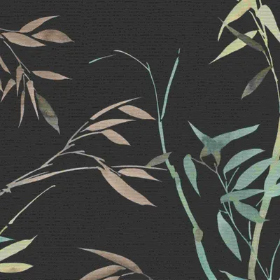 Produktbild von Vliestapete 10388-15 Tapete Blumen Floral 0.53 x 10.05 m Erismann Martinique Schwarz