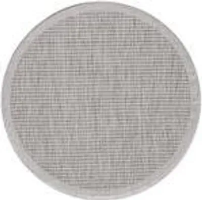 Produktbild von Outdoor Teppich Wetterfest Terrasse Balkon Garten Küchenteppich Einfarbiges Design Flachgewebe Sisal Look Waschbarer Teppich Verschiedene Große : 120 X 120 cm , Farbe : Grau