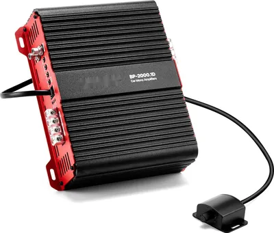 Produktbild von Auto-Subwoofer Endstufe - Monoblock Klasse D 1-Kanal - Leistung 2000 W Max - Stabil 1/2/4 Ohm - Fernbedienung für Subwoofer-Pegel - Tiefpassfilter - Bassboost - Lautstärkeregler