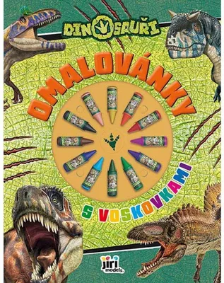 Obrázek produktu pro Omalovánky s voskovkami Dinosauři