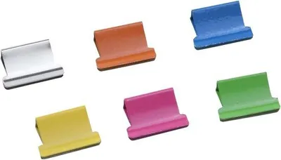 Produktbild von Famanu Nachfüllclips Dokumente - Bunte Metallklammern - 15x10mm