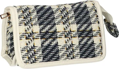 Immagine prodotto di Reisespiegeltasche mit Tweed-Karomuster, 16,5 x 11 cm