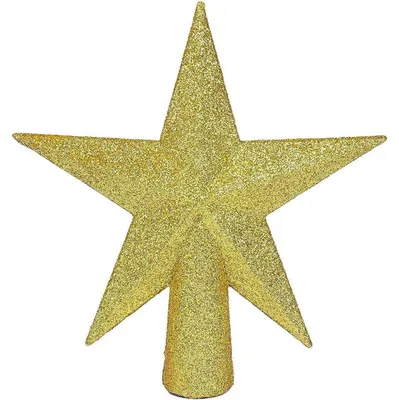 Immagine prodotto di Punta per albero di Natale, stella scintillante, 15,2 cm, color oro