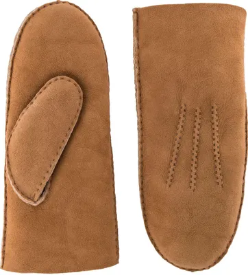 Roeckl  Damen Lederfäustlinge 100% Lammfell in braun
