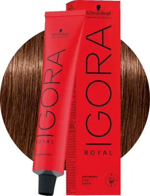Produktbild von Schwarzkopf Igora Royal 6-6 Dunkles Schokoladenblond 60ml - Permanente Färbung