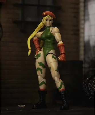 Image de Figurine articulée Cammy Street Fighter, Métal, 15 cm, Avec accessoires amovibles