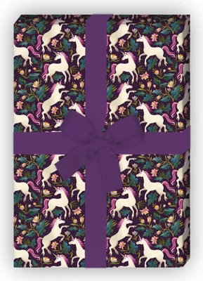 Produktbild von Romantik Einhorn Geschenkpapier, für kleine & große Mädchen - G11521, 32 x 48cm