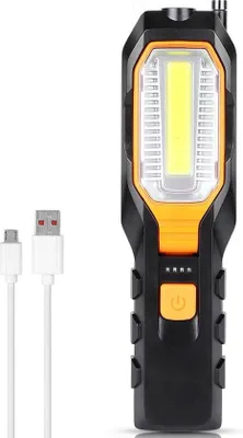 Produktbild von LED-Werkleuchte mit magnetischer Halterung - tragbare, aufladbare COB-Werkleuchte für Reparaturen