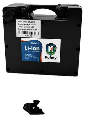 Obrázek produktu pro Lithium-iontová baterie, kapacita 20000 mAh, vysoká životnost, nabíječka (1 ks), 24 V