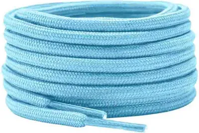 Runde Schnürsenkel in Blau Hell - 80cm