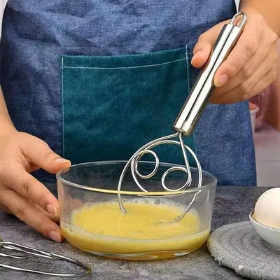 Professionelle Teigschaufel aus Edelstahl, 16,5 cm