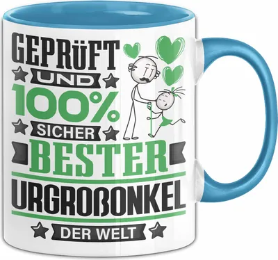 Produktbild von Urgroßonkel Geschenk Lustiger Spruch für Urgroßonkel Geschenkidee Bester Urgroßonkel Der Welt (Blau)