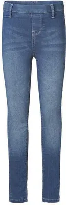 Produktbild von Noppies Nina Jeggings, blau, Größe 104, aus elastischem Denim, mit elastischem Bund
