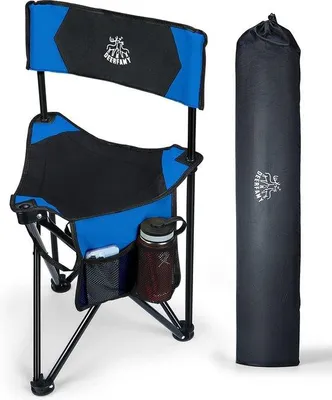 Image de Chaise pliante légère avec dossier – idéale pour le camping, les pique-niques et la plage