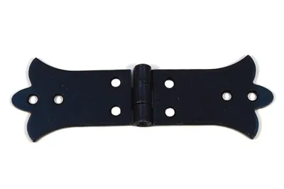 Produktbild von 4 Stück Mittleres Scharnier Beschläge restaurierungsschop Torband Schwarz Möbelband 135x45mm