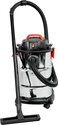 Produktbild von Grafner XXL Edelstahl Nass- und Trockensauger 1200 Watt, 30 Liter, incl. Vliesfilter, Saugrohr, Bodendüse, Funktionsbürste, Industriesauger Staubsauger Nasssauger Allessauger
