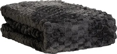 Produktbild von Wohndecke - Anthrazit - Polyester - 150 x 200 cm - Bubbleoptik