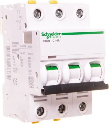 Immagine prodotto di Interruttore miniaturizzato Schneider Electric 10 A 3 poli C (A9F07310)