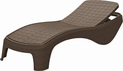 Produktbild von KETER Atlantic Liege Garten verstellbar 197 x 74 x 36 cm - Cappuccino 17199231_C