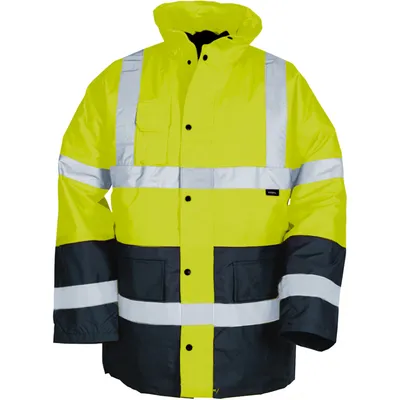 Produktbild von VIZWELL Warnschutzjacke VWJK 05 Gr. S gelb/marine