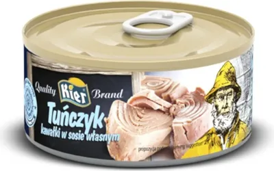 Zdjęcie produktu dla Tuńczyk w sosie własnym kawałki 170g