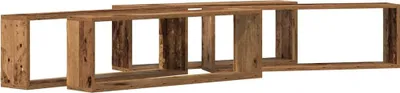 Produktbild von vidaXL Wandregale 4 pcs Altholz 80 x 15 x 26 cm Holzwerkstoff