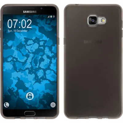 Produktbild von PhoneNatic Case kompatibel mit Samsung Galaxy A9 (2016) - schwarz Silikon Hülle transparent + 2 Schutzfolien