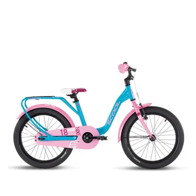 Produktbild von 18 Zoll Kinderfahrrad, 1-Gang, Kinderfahrrad, S’COOL niXe, ab ca. 5–7 Jahre, 110–125 cm, Türkis/Rosa
