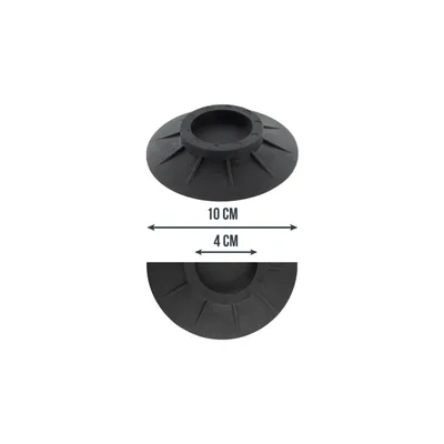 Produktbild von Anti-Vibrationsdämpfer für Waschmaschinen und Trockner – Ø 10 x 1 cm – Set mit 4 Stoßdämpfern – Geräuschdämpfend und Rutschfest – Schützt Böden – Matt