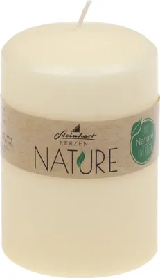 Produktbild von Stumpenkerzen Classic Nature Creme 100 x Ø 67 mm aus 100% natürlichen Rohstoffen ohne Palmöl