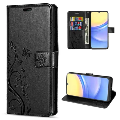 Produktbild von Hülle für Samsung Galaxy A15 Handyhülle Handy Tasche Klapphülle Wallet Case Etui Schwarz