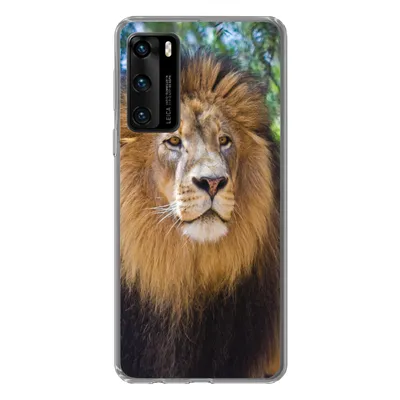Produktbild von MuchoWow® Handyhülle Schutzhülle Hülle für Huawei P40 Löwe - Natur - Tier Silikon Softcase Handy Hülle - Handytasche