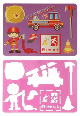 Produktbild von Vorlage für Feuerwehrschilder, 27x19cm