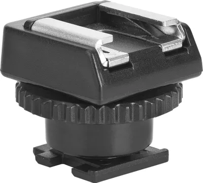 Zdjęcie produktu dla Czarny adapter ABS CSM -3 z gorącą stopką do montażu lampy błyskowej w kamerze - Akcesoria do aparatów fotograficznych