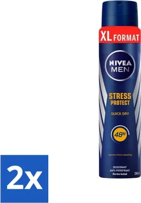 Produktbild von Nivea - Deodorant Spray - Men - Stress Protect - 48 Stunden Wirksamkeit - 250 ml - Vorteilspack - 2 Stücke