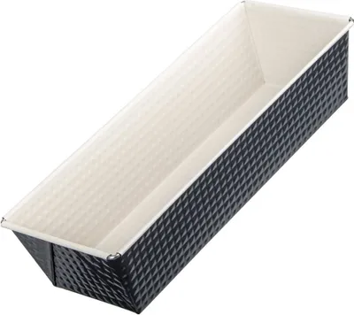 Produktbild von Zenker Königskuchenform 30 cm CREME NOIR, Backform aus Stahlblech, Kastenform mit keramisch verstärkter Antihaftbeschichtung (Farbe: Crème/Anthrazit)