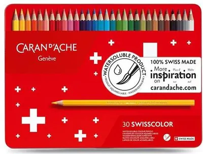 Immagine prodotto di CARAN D'ACHE 1285.730 Matite colorate Swisscolor 30 astuccio in metallo