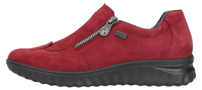 Zdjęcie produktu dla Rieker buty damskie niskie wygodne wsuwane czerwone rekreacyjne, rozmiar buta:40 EU