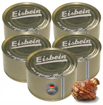 Produktbild von Wurstspezialitäten in Dosen - Eisbein - 5 x 400g | Handwerksproduktion