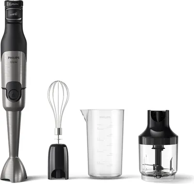Immagine prodotto di Philips serie 5000 HR2683/00 frullatore a mano, frullatore a mano, funzione a impulsi, 1,2 m, 1200 W, grigio