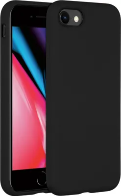 Produktbild von Accezz Liquid Silikoncase iPhone SE (2022 / 2020) / 8 / 7 - Schwarz