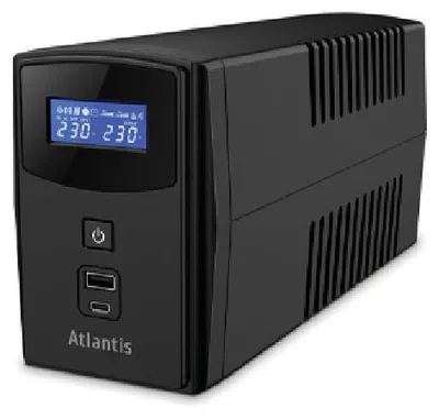 Immagine prodotto di Atlantis Land UPS A03-PS2100U OnePower 2100U 1000VA/600W Line Interactive 8 Prese Schuko LCD USB