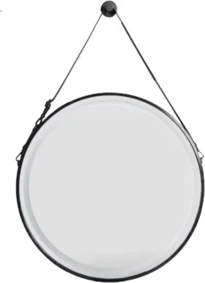 Immagine prodotto di Specchio da bagno Veridian LED - 80 cm - Rotondo - Con sensore tattile e antiappannamento - Montaggio a parete - Dimmerabile - Nero